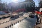 «Рух автотранспорту відкриють 4 грудня». У центрі Дніпра триває ремонт трамвайного переїзду